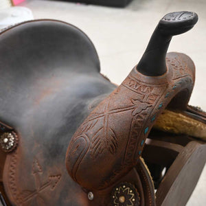 13.5" USED JEFF SMITH C3 BARREL SADDLE Saddles Jeff Smith   