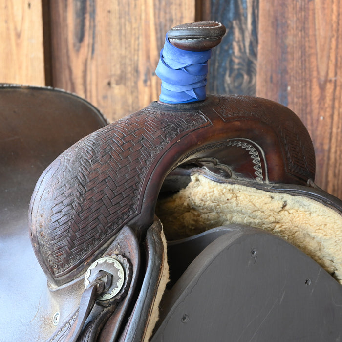 16" USED JEFF SMITH RANCH CUTTER SADDLE