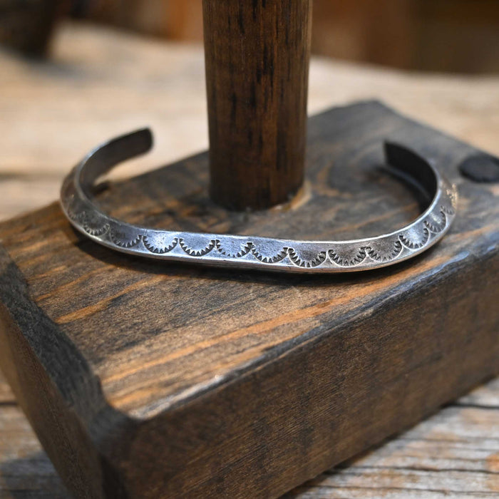 Sterling Silver Navajo Cuff Bracelet 2915