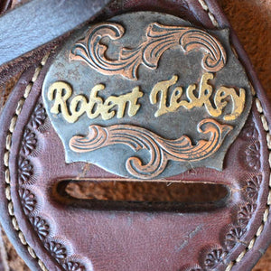 14" USED ROBERT TESKEY RANCH ASSOCIATION SADDLE Saddles Robert Teskey