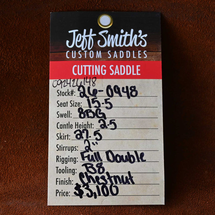 15.5" JEFF SMITH BEAU GALYEAN CUTTING SADDLE
