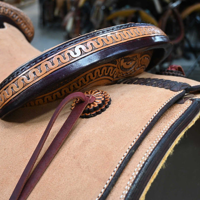 15" TESKEY'S TEAM ROPING SADDLE Saddles - New Teskey's Saddlery