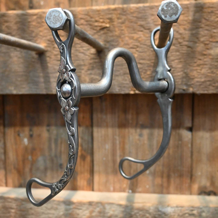 Brandon Anthony Silver Mounted Solid Port Bit 1975 Tack - Bits Brandon Anthony