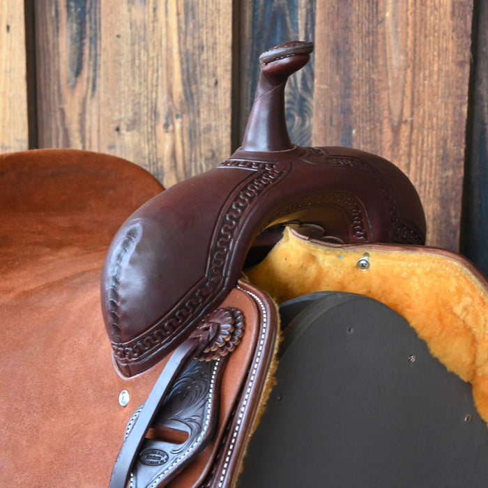 15.5" JEFF SMITH BEAU GALYEAN CUTTING SADDLE
