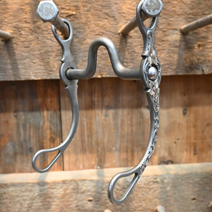 Brandon Anthony Silver Mounted Solid Port Bit 1975 Tack - Bits Brandon Anthony