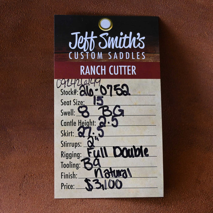 15" JEFF SMITH BEAU GALYEAN RANCH CUTTER SADDLE
