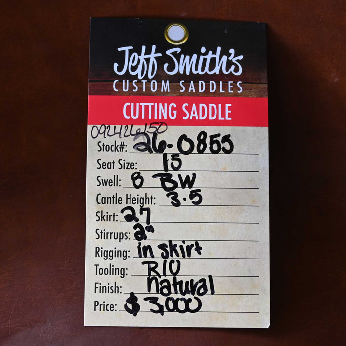 15" JEFF SMITH BUSTER WELCH CUTTING SADDLE
