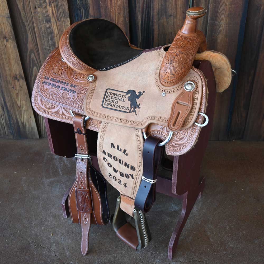 15" USED CORRIENTE ROPING SADDLE