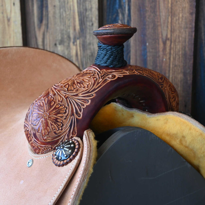 14" MARTIN JOE BEAVER CALF ROPING SADDLE Saddles - New Martin Saddlery