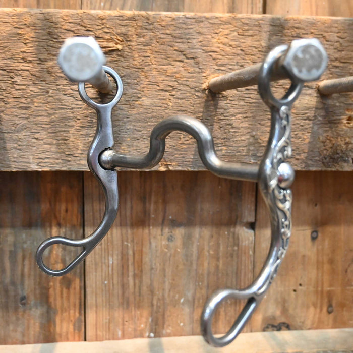 Brandon Anthony Silver Mounted Solid Square Port Bit 1977 Tack - Bits Brandon Anthony