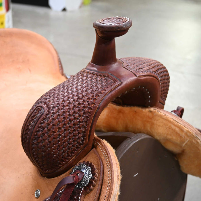16" TESKEY'S RANCH CUTTER SADDLE Saddles - New Teskey's Saddlery