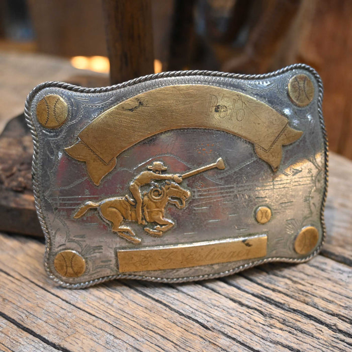 1950's Vintage Renalde Nickel Silver Polo Buckle