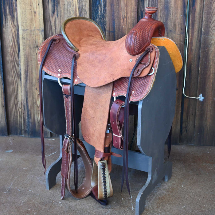 15.5" TESKEY'S STRIP DOWN RANCH SADDLE Saddles - New Teskey's Saddlery