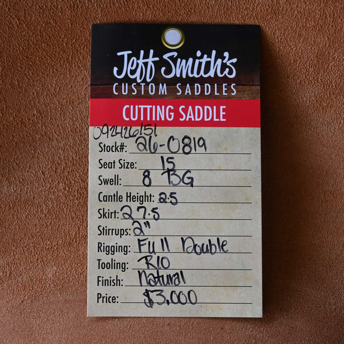 15" JEFF SMIHT BEAU GALYEAN CUTTING SADDLE