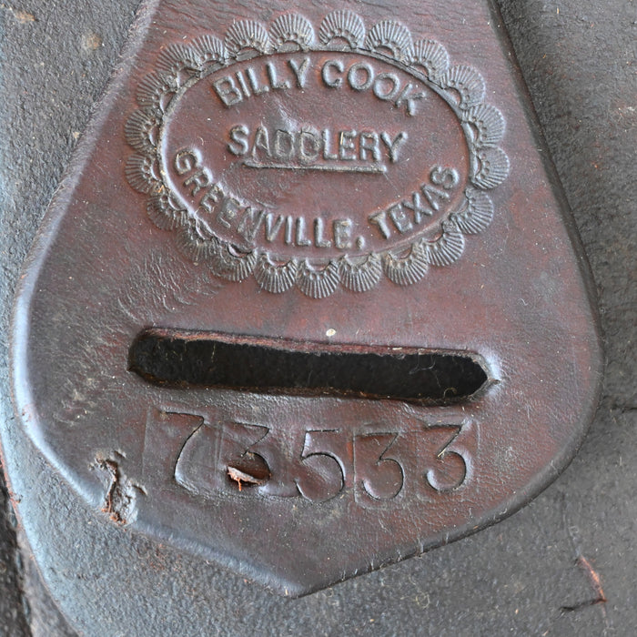 17" USED BILLY COOK TRAIL SADDLE