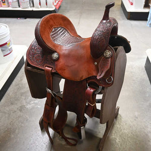 14" USED JEFF SMITH XTREME BARREL SADDLE Saddles Jeff Smith   