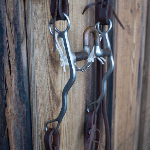 Trammell Copper Port Bridle Rig w/Split Ear Headstall Sale Barn Trammell