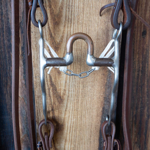 Trammell Copper Port Bridle Rig w/Split Ear Headstall Sale Barn Trammell