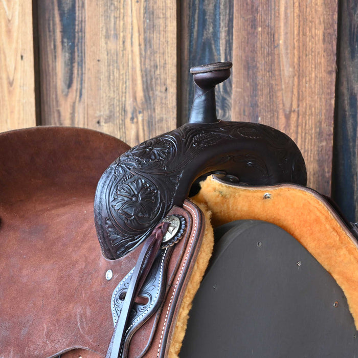 15.5" JEFF SMITH BEAU GALYEAN RANCH CUTTER SADDLE