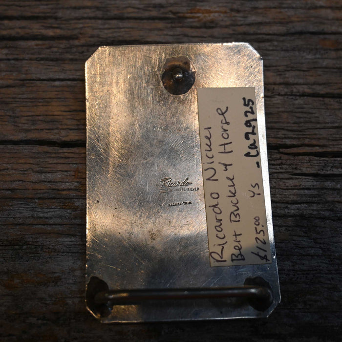 Vintage Ricardo Horse Head & Horse Shoes Buckle