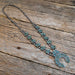 1950's Sterling Silver & Turquoise Squash Blossom Necklace Collectibles MISC