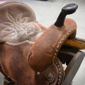 13.5" USED DOUBLE J POZZI PRO BARREL SADDLE Saddles DOUBLE J SADDLERY   