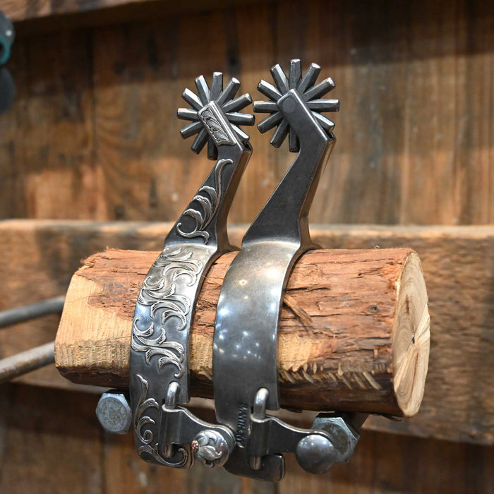 B. Anthony Silver Mounted 12pt. Spurs