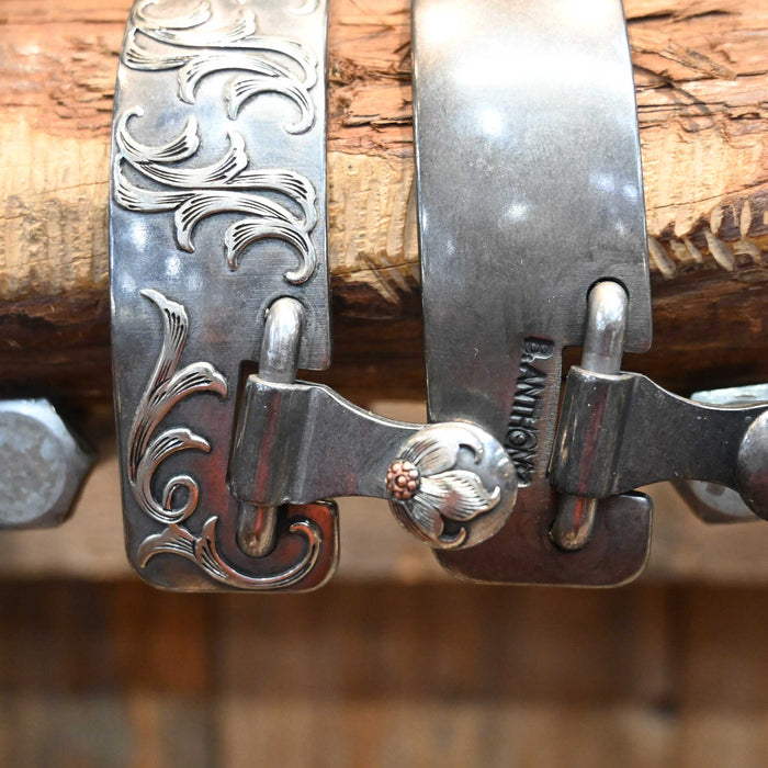 B. Anthony Silver Mounted 12pt. Spurs