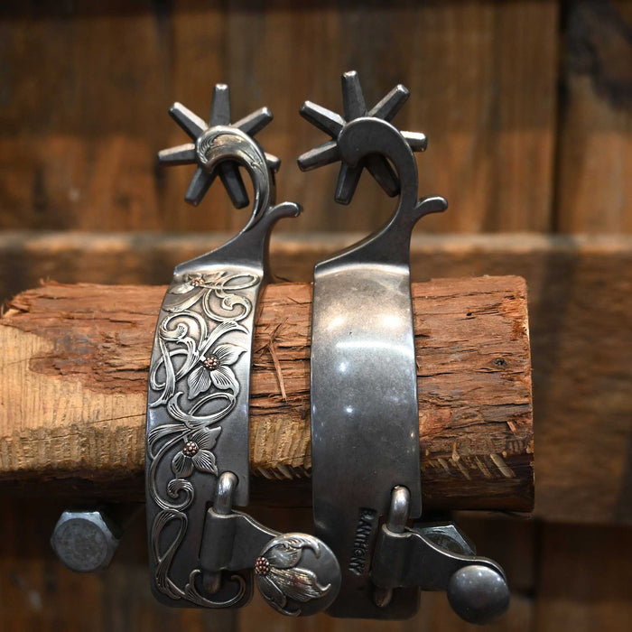 B. Anthony Silver Mounted 7pt. Spurs