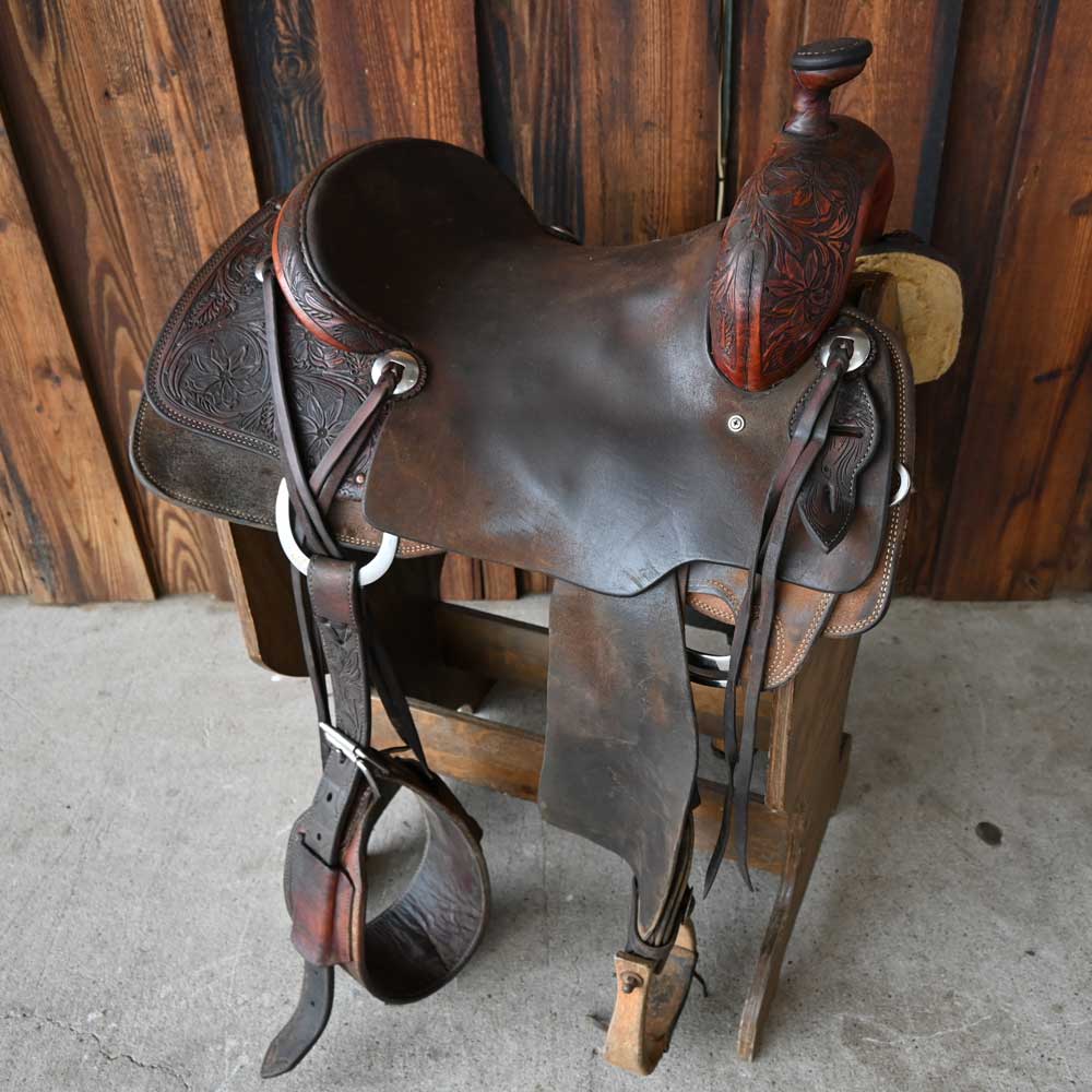 15" USED LUKE LANE RANCH CUTTING SADDLE Saddles Luke Lane   