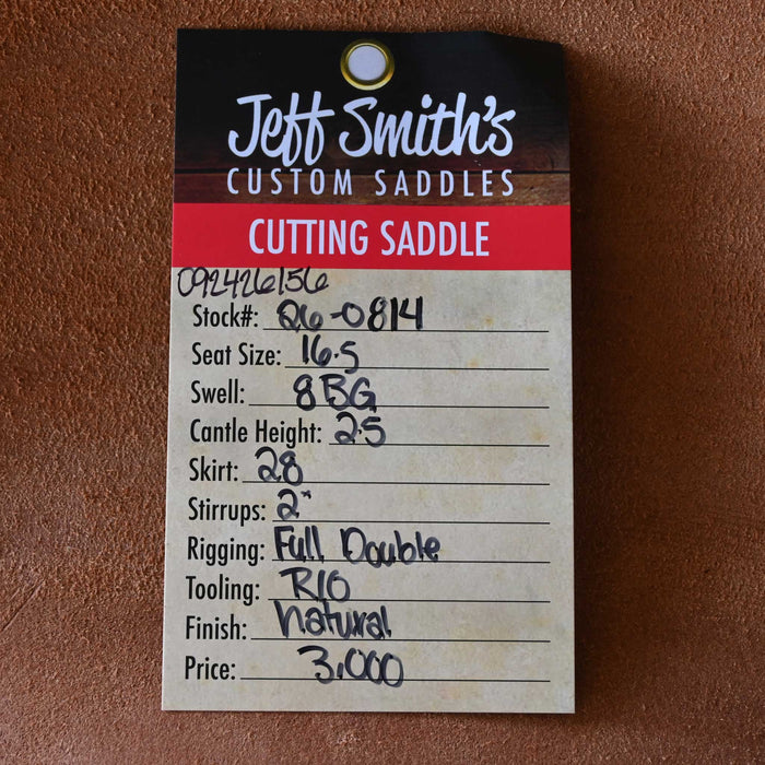 16.5" JEFF SMITH BEAU GALYEAN CUTTING SADDLE