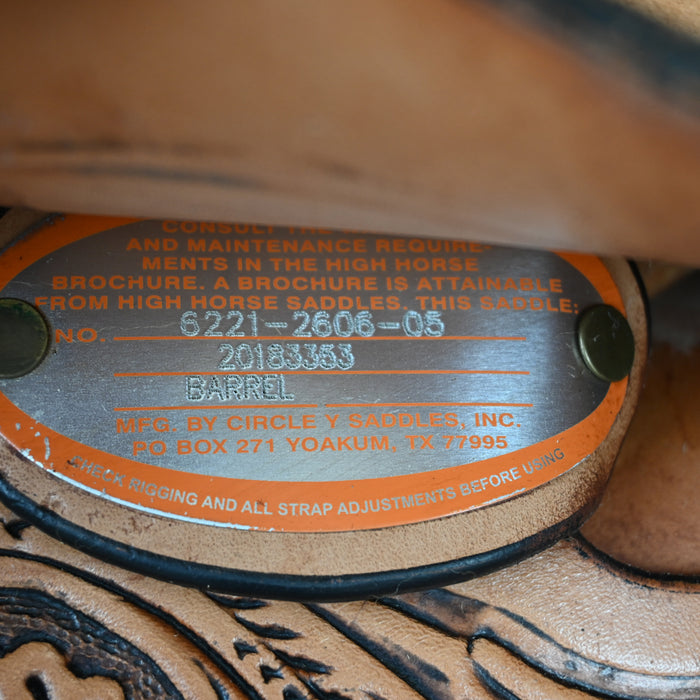 16" USED HIGH HORSE BARREL SADDLE