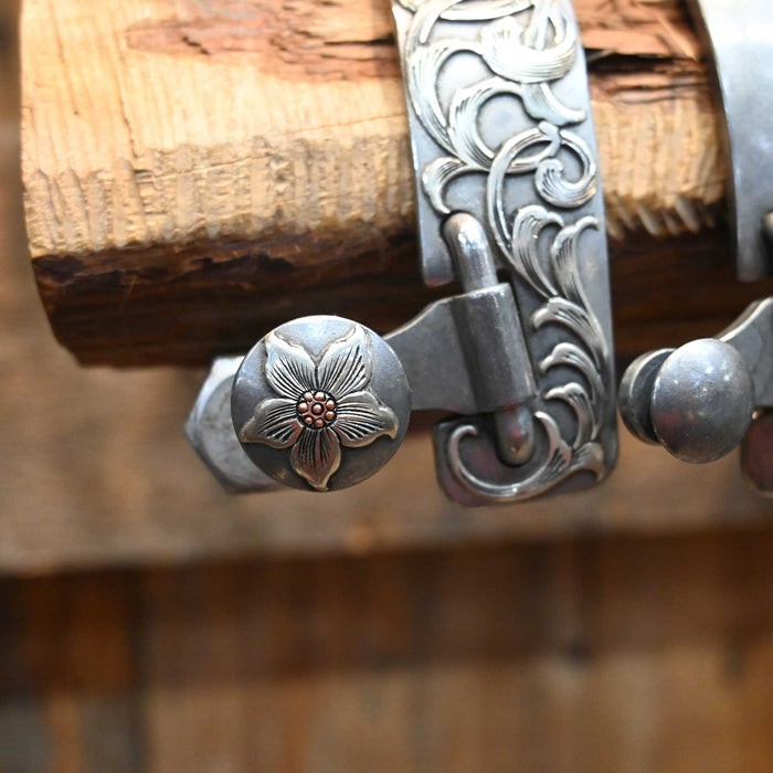 B. Anthony Silver Mounted 9pt. Spurs