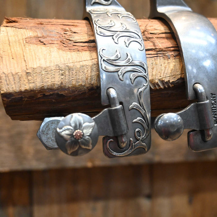 B. Anthony Silver Mounted 9pt. Spurs