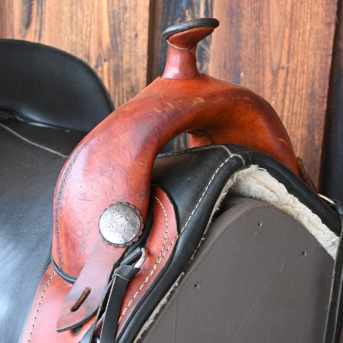 15.5" USED GENUINE TREELESS BARREL SADDLE