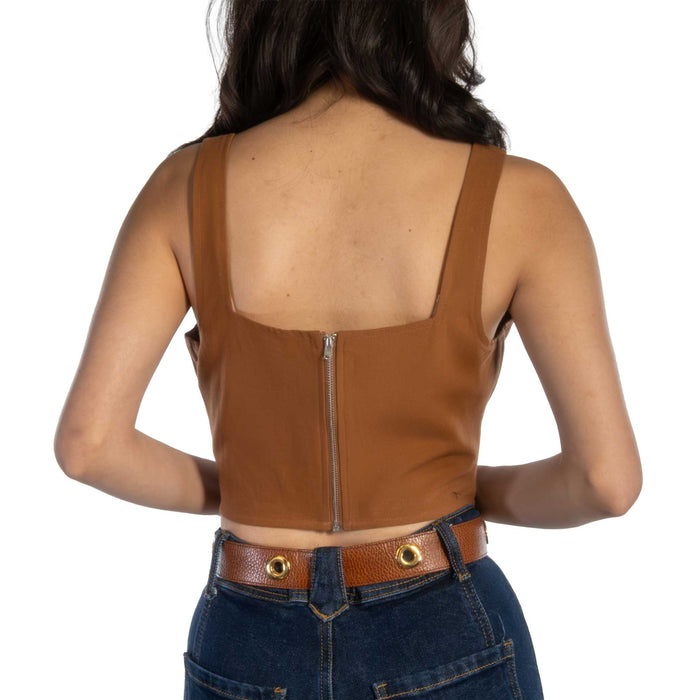 Rock & Roll Denim Women's Floral Camel Tank Top WOMEN - Clothing - Tops - Sleeveless Panhandle