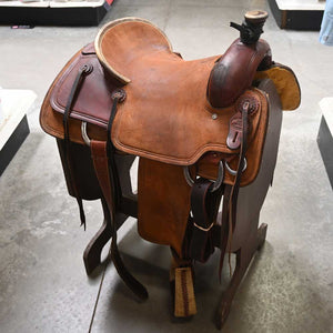 15" USED BILLY COOK ROPING SADDLE Saddles Billy Cook   