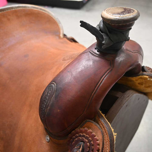 15" USED BILLY COOK ROPING SADDLE Saddles - Used Billy Cook