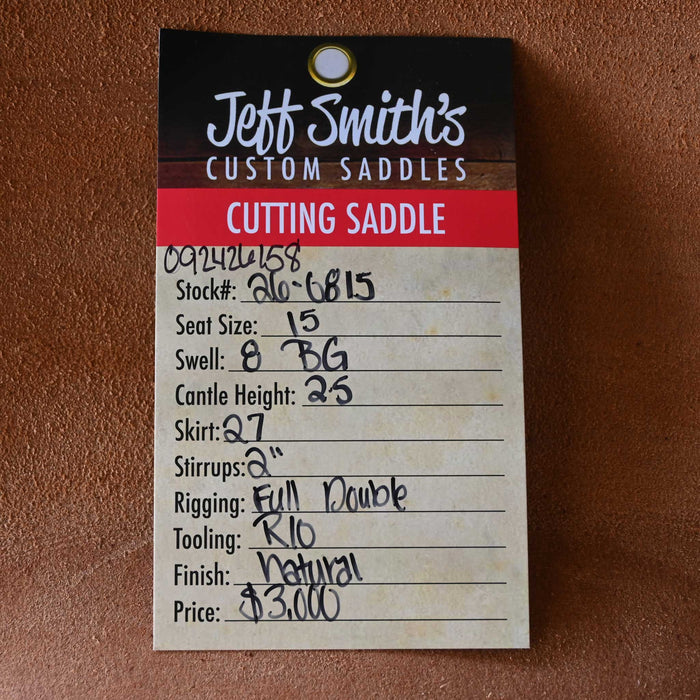 15" JEFF SMITH BEAU GALYEAN CUTTING SADDLE