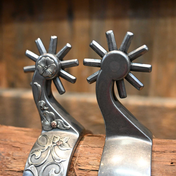 B. Anthony Silver Mounted 10pt. Spurs