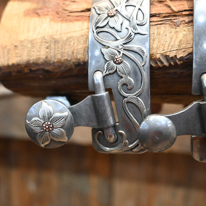 B. Anthony Silver Mounted 10pt. Spurs