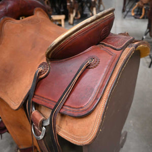 15" USED BILLY COOK ROPING SADDLE Saddles Billy Cook   