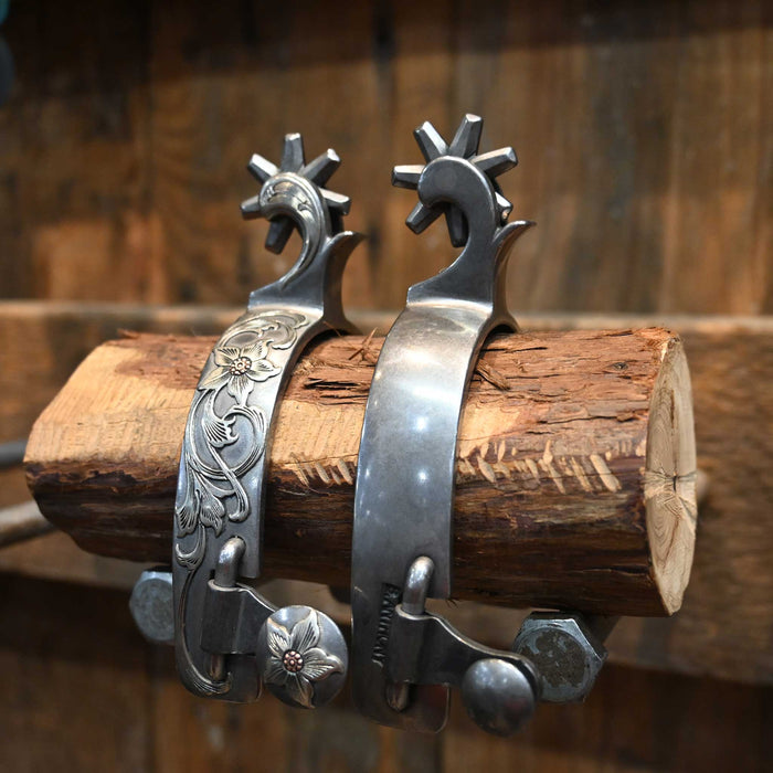 B. Anthony Silver Mounted 10pt. Spurs