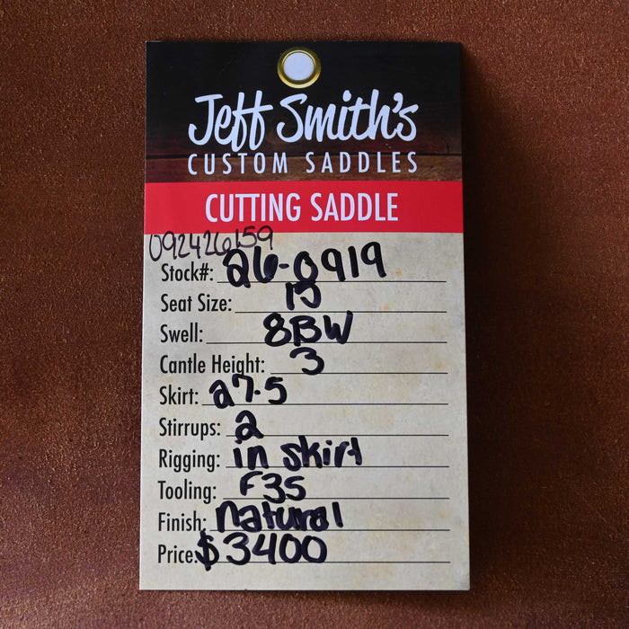15" JEFF SMITH BUSTER WELCH CUTTING SADDLE
