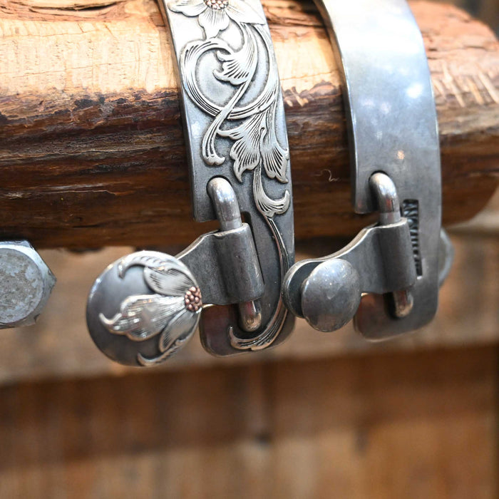 B. Anthony Silver Mounted 9pt. Spurs