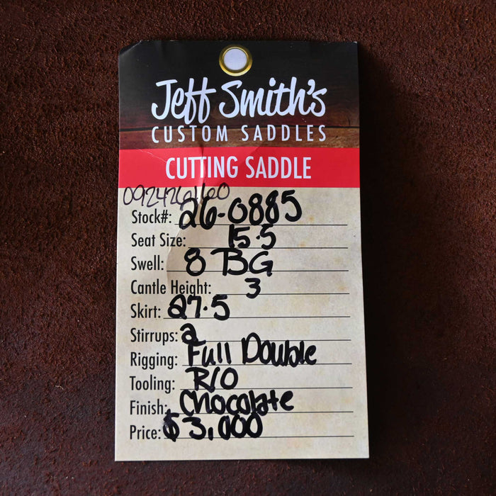 15.5" JEFF SMITH BEAU GALYEAN CUTTING SADDLE