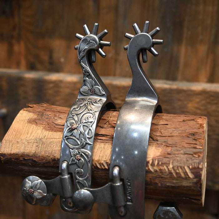 B. Anthony Lady's Silver Mounted 9pt. Spurs