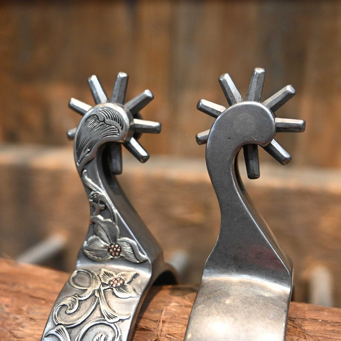 B. Anthony Lady's Silver Mounted 9pt. Spurs