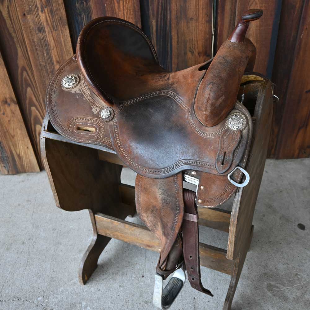 14" USED MARTIN FEARLESS BARREL SADDLE Saddles Martin Saddlery   