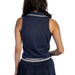 Melodie Sea Blue Johnny Collar Top WOMEN - Clothing - Tops - Sleeveless RD International